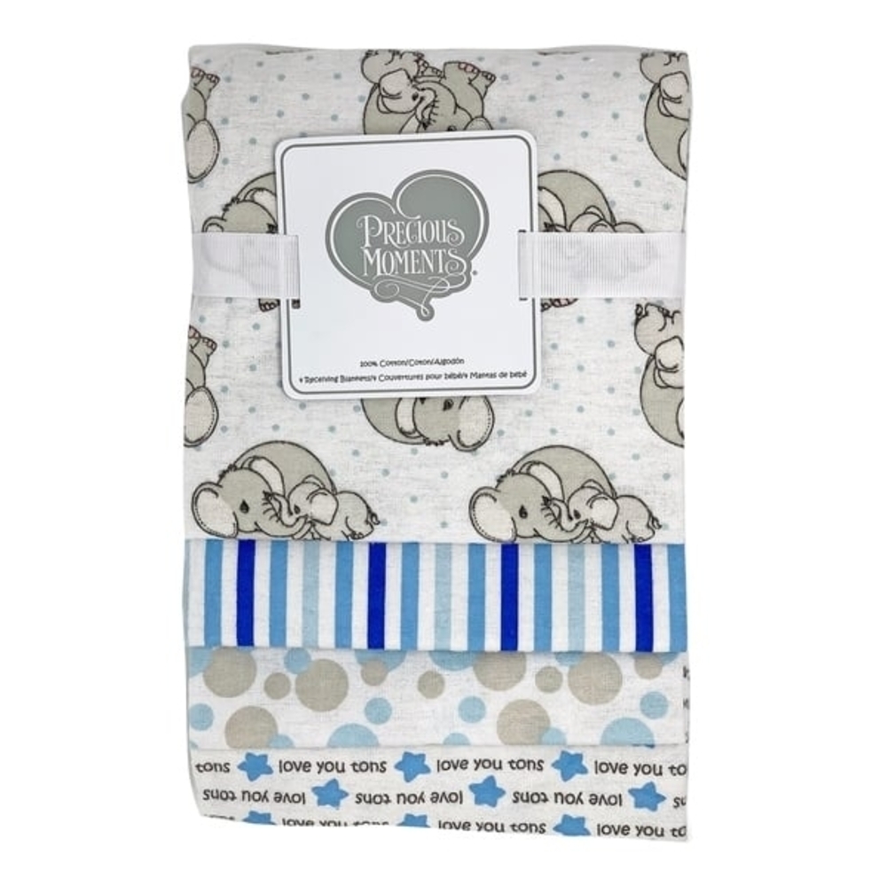 ✨3/$16✨Precious Moments Baby Burp Cloth Set / Receiving Blankets